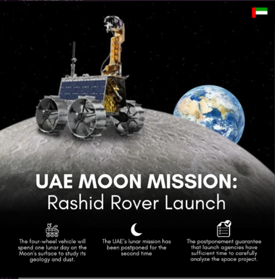 UAE strengthens its space ambitions with the first Arab Moon mission.