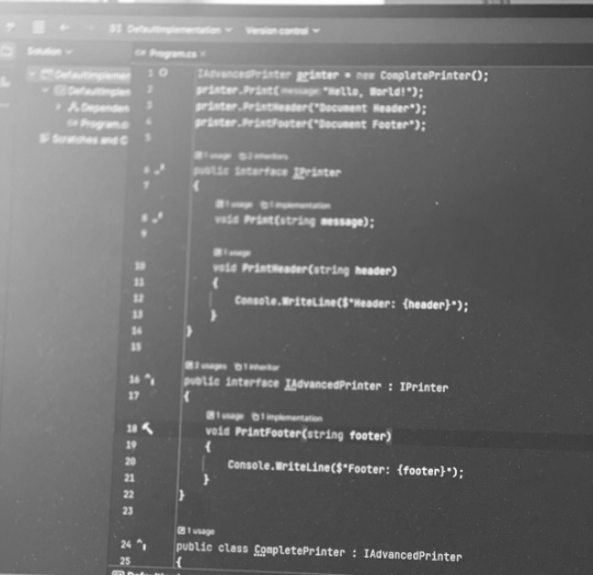 Default Implementation in C# Interfaces
