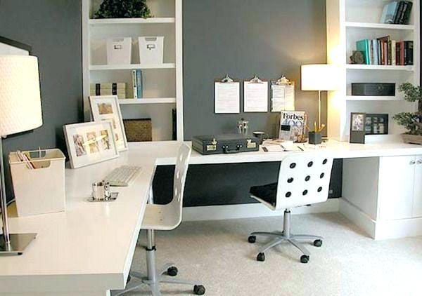 home office corner setting