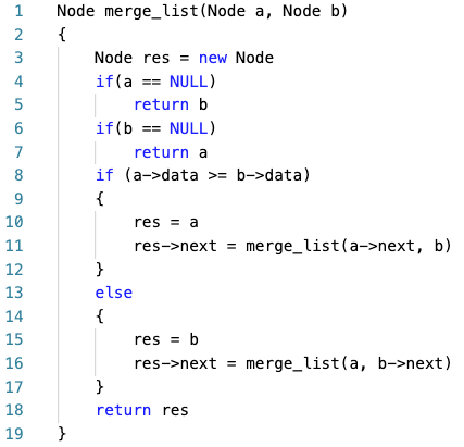 merge two sorted linked lists pseudo code1 part 2