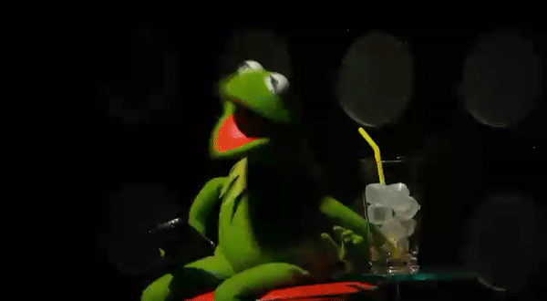 My life in exams expressed by kermit.