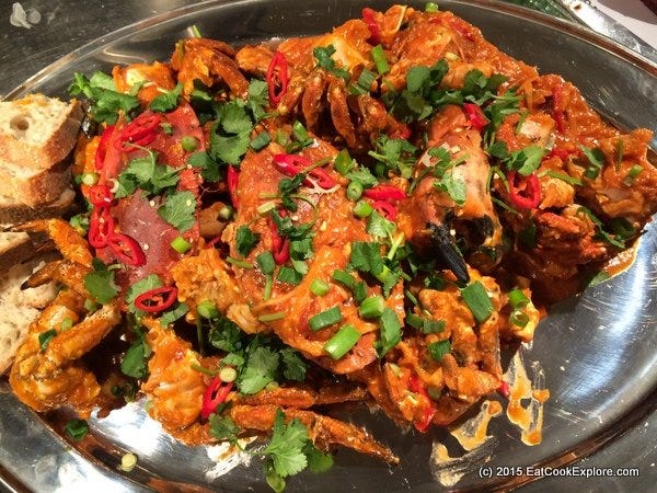 Malaysian Chili Crab, source: Eat, Cook, Explore