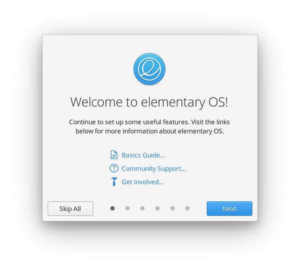 Welcome to elementary OS