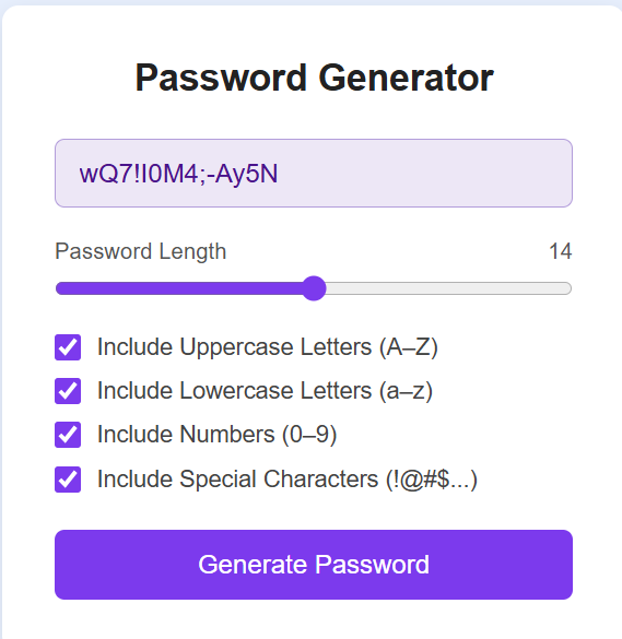 Building a Random Password Generator with JavaScript