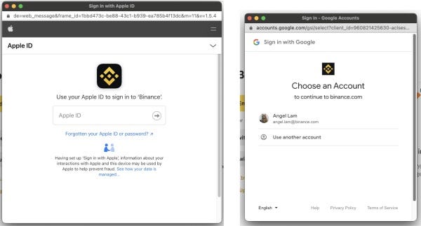 ขั้นตอนการเปิดบัญชี Binance