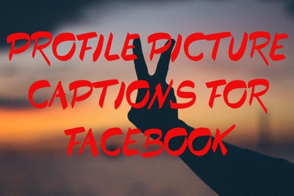 Profile Picture Captions For Instagram and Facebook