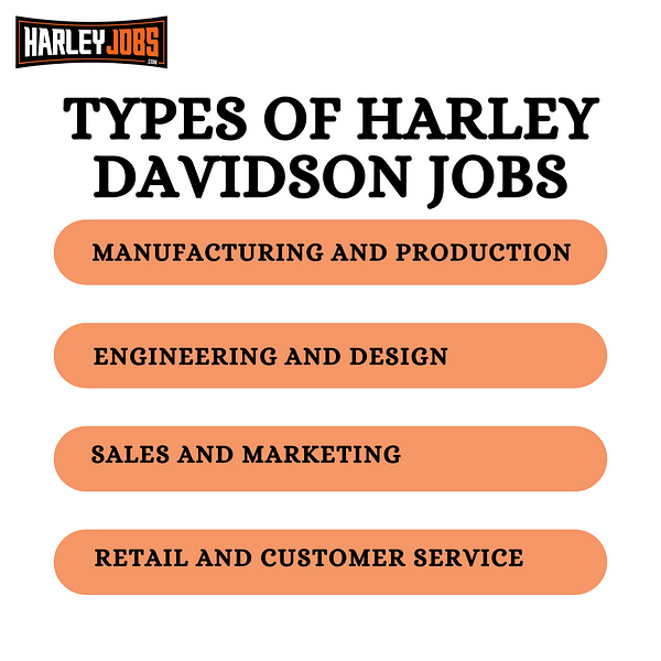 Types of Harley Davidson Jobs