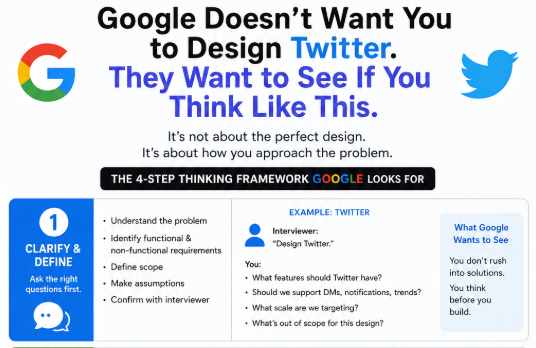 Google Doesn’t Want You to Design Twitter. They Want to See If You Think Like This.