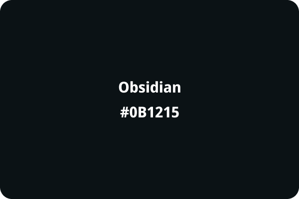 Obsidian #0B1215