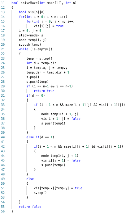 rat in a maze pseudo code2 part2