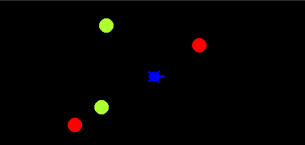 Simple code for a game with coins and enemies in python (turtle)