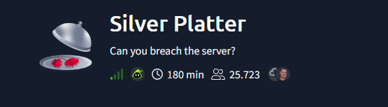 TryHackme Silver Platter