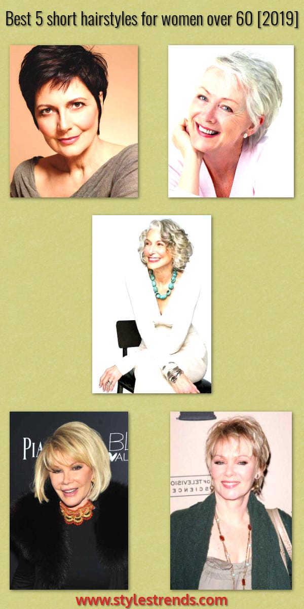 short hair cut types for older women