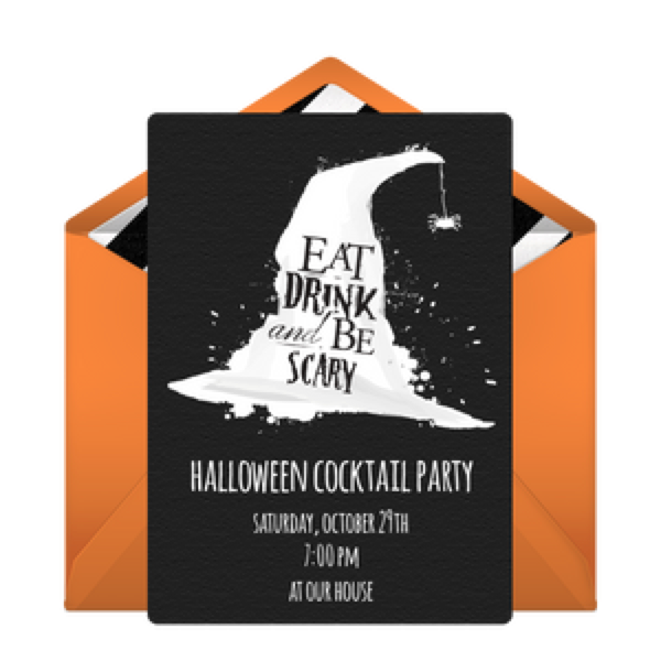 Image of Halloween Cocktail Party Invitation