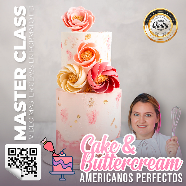 Curso Cake & Buttercream Americanos Perfectos Faridi Martínez