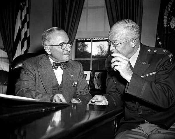 President Truman in 1952 authorized Presidential nominees to have access to Classified information but did not have the foresight to see a structural flaw in separation of powers. (Image source: AP | Source page: CBS News)