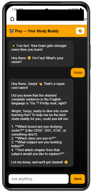 Meet Fixy — The AI Study Buddy for Every Student, Everywhere