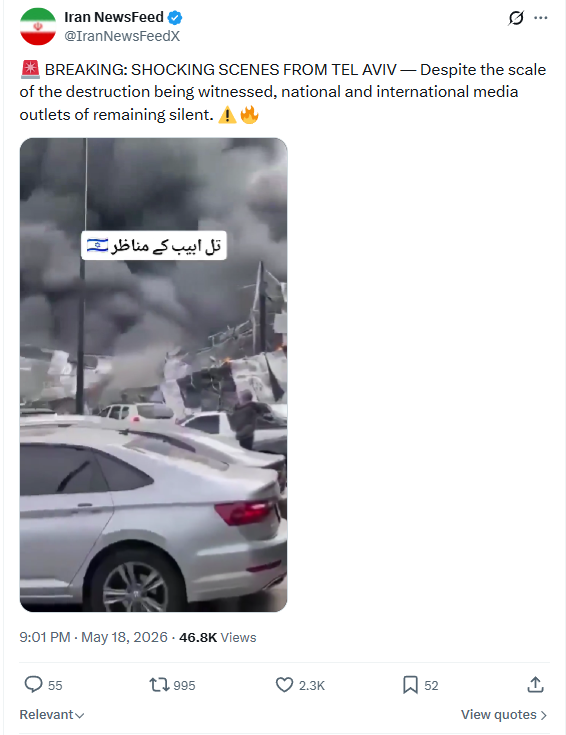 Real Video, False Claim: Tel Aviv Post Contains Disinformation