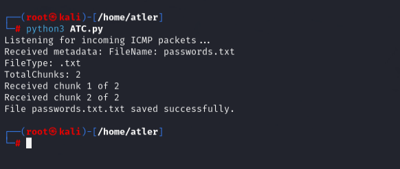 ICMP Echo Request Data Exfiltration
