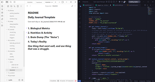 I built a privacy-first Personal OS using Obsidian and a Local LLM. Here’s how.