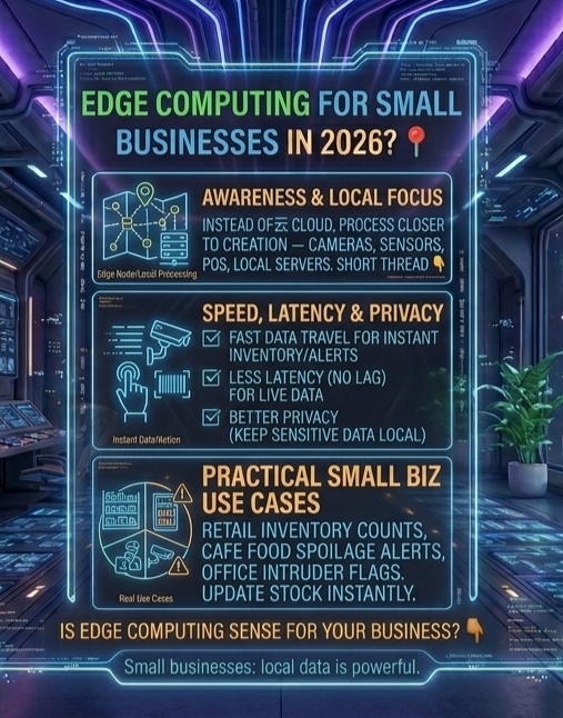 Edge Computing in 2026: Why Small Businesses Should Care—Faster speed, less lag & better privacy.
