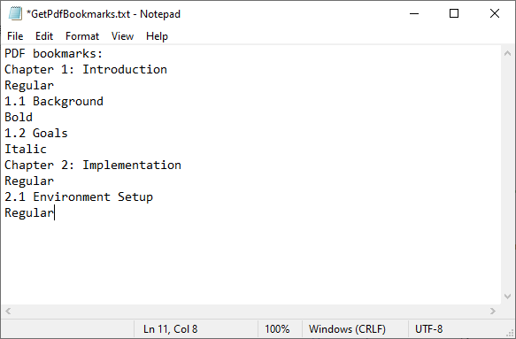 Read & Extract PDF Bookmarks Using C#