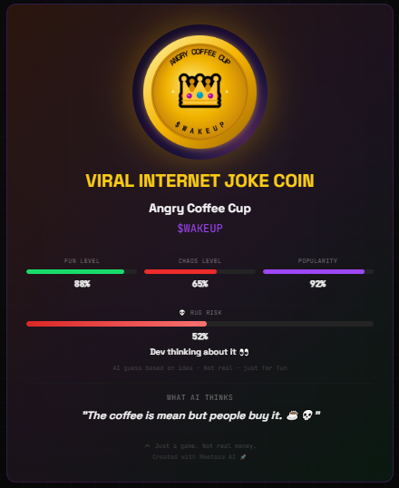 AI Meme Coin Generator: Turn Absurd Ideas Into Coins