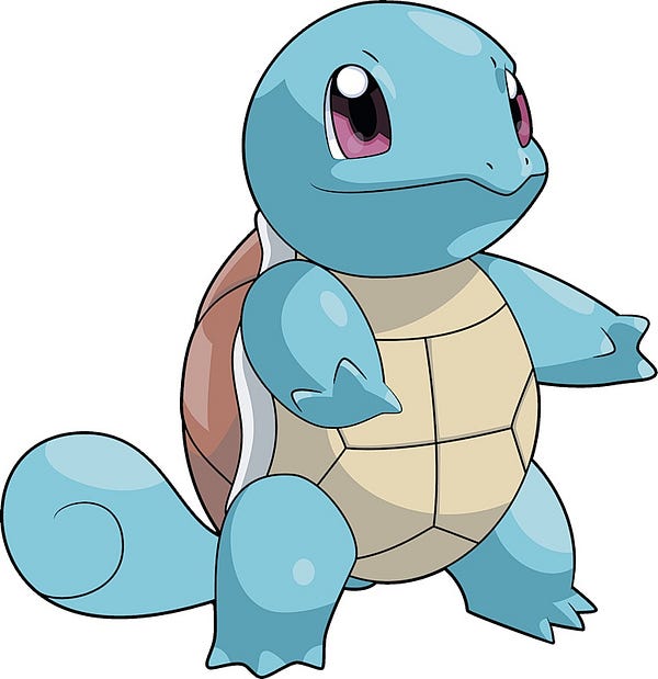 The pokemon Squirtle.