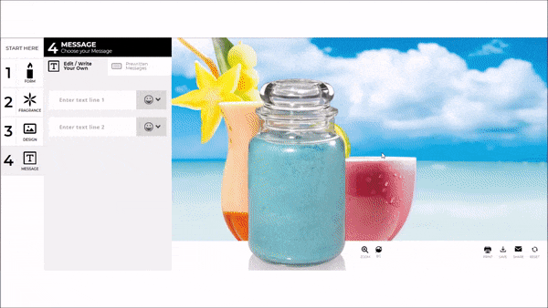 Yankee Candle product personalization experience