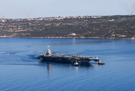 US aircraft carrier moves away from Iran war for repairs after fire US aircraft carrier moves away from Iran war for repairs after fire