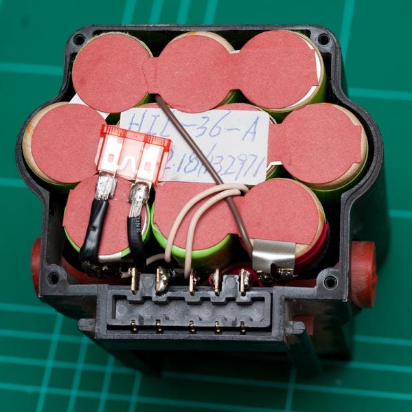 Assembled replacement battery