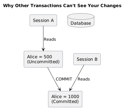 Why Other Transactions Can’t See Your Changes