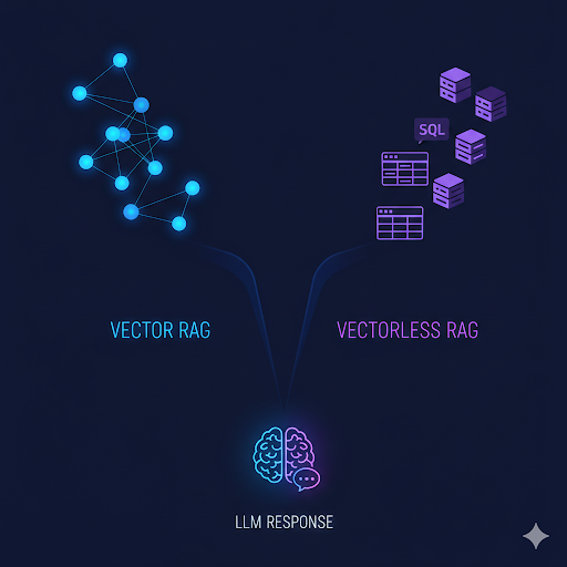 Deterministic (Vectorless) vs Semantic (Vector) Retrieval in RAG