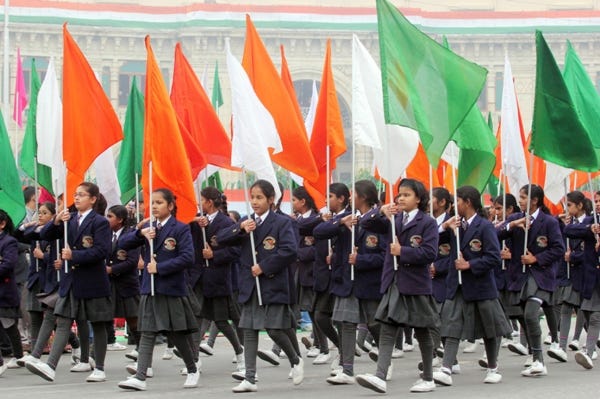 Independence Day Parade in schools