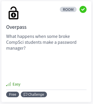 TryHackMe Overpass CTF Writeup