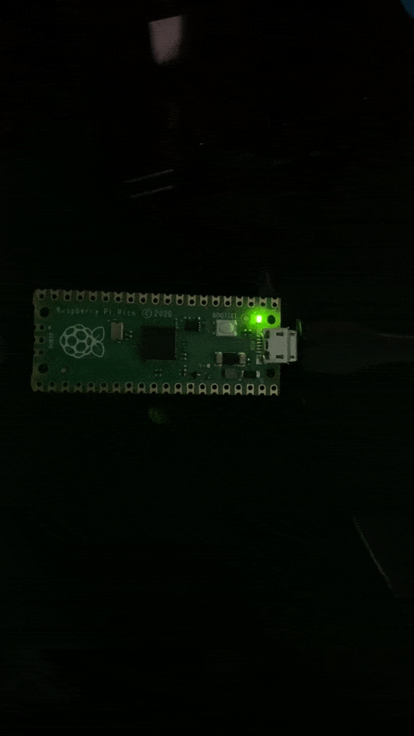 Blink the LED on the Raspberry Pi Pico using the Python script