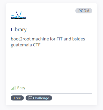 TryHackME -Library- Machine