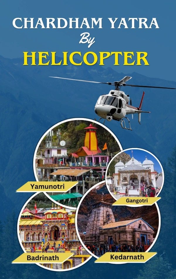 Char Dham Yatra by Helicopter from Mumbai | Luxury Heli Packages By Va