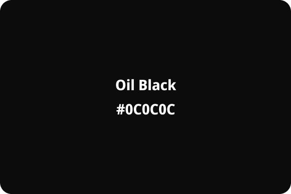 Oil Black #0C0C0C