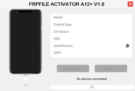 FRPFILE ACTIVATOR A12+ V1.0