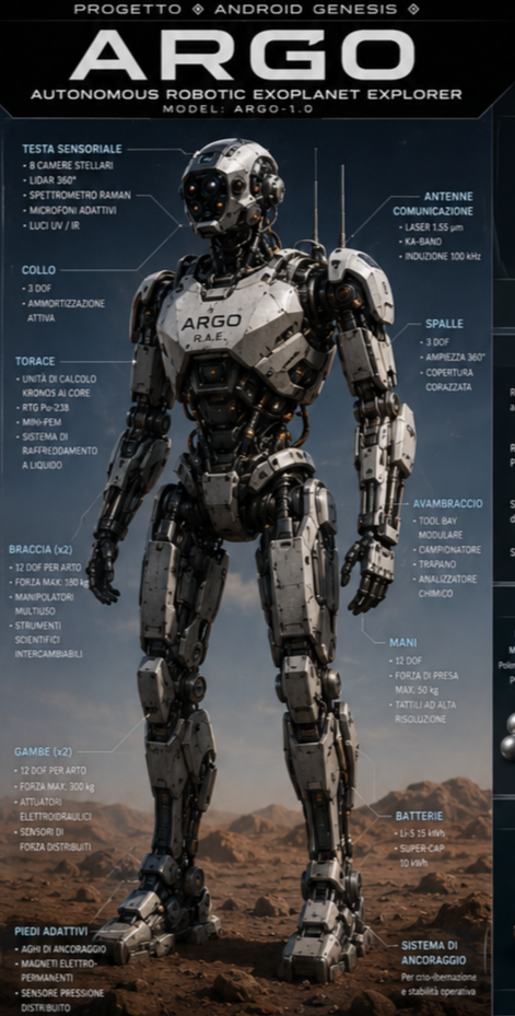 ANDROID GENESIS ? ARGO: AUTONOMOUS ROBOTIC GUARDIAN FOR OBSERVATION