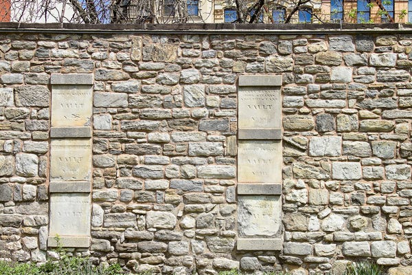 The East Village features the oldest non-denominational burial ground in NYC, the New York Marble Cemetery.