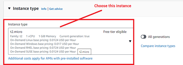 t2.micro instance