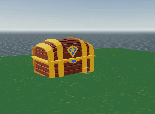 Animated crate from Decentraland Treasure Hunt