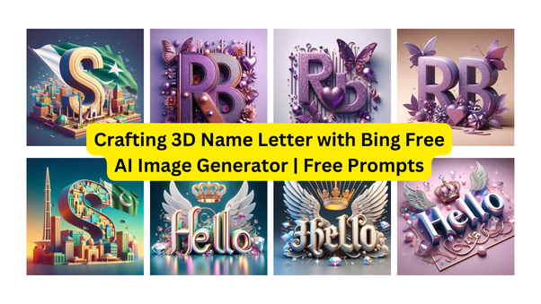 Crafting 3D Name Letter AI Images