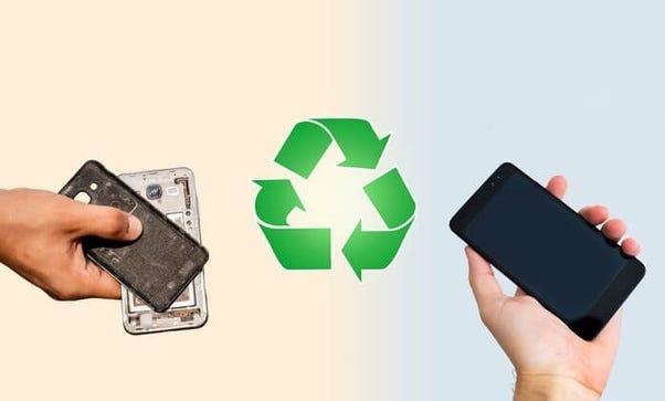 recycling of mobile phones