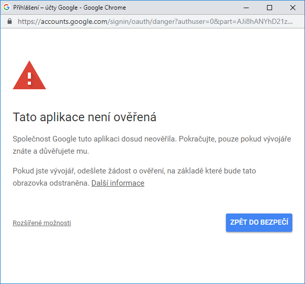 Zobrazuje se pouze na Gmail účtu.