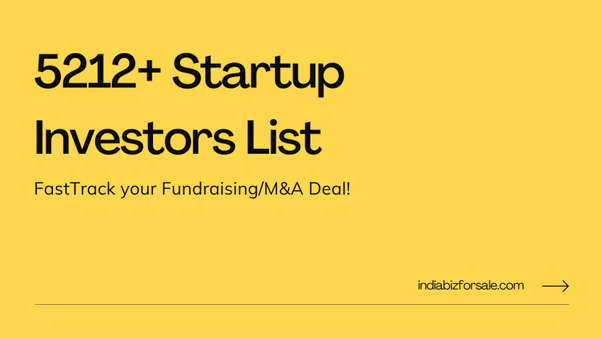 5,000+ Startup Investors list in India 2024