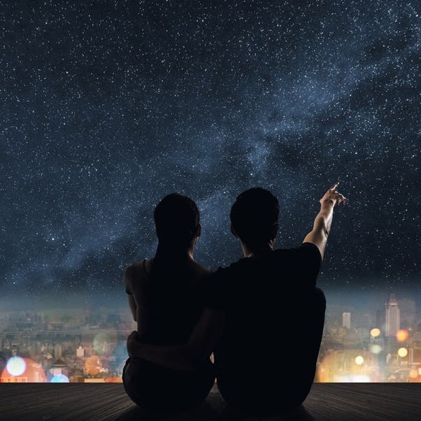 Couple Gazing Stars