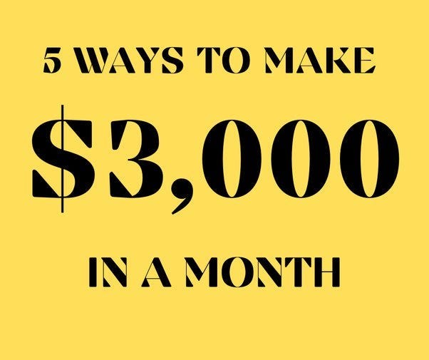 5 Ways to Earn $3,000/Month Blogging
